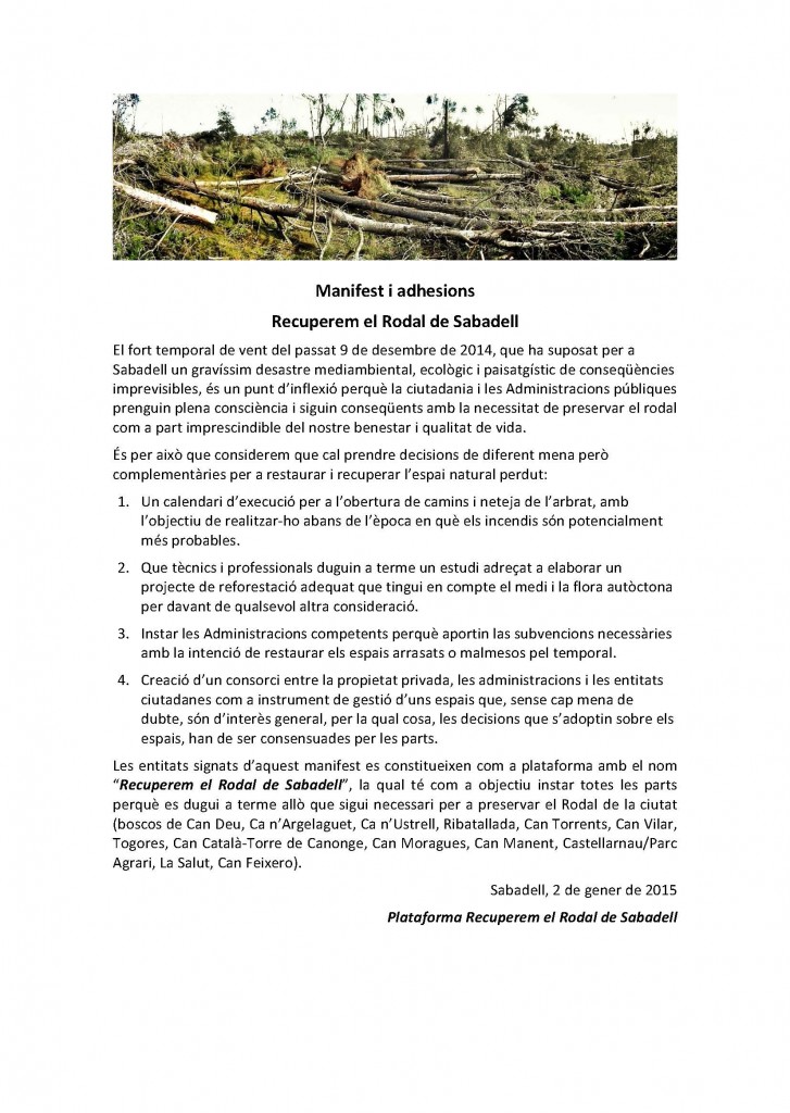 Recuperem el Rodal de Sabadell cat