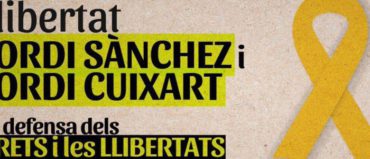 La FAVSabadell amb la Taula per la Democràcia, convoca a la manifestació clamant la llibertat dels “Jordis”