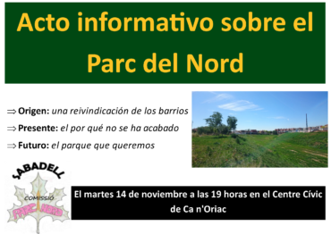 Acte informatiu sobre el Parc Nord