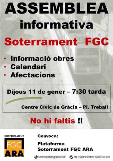 Assemblea informativa sobre el soterrament FGC