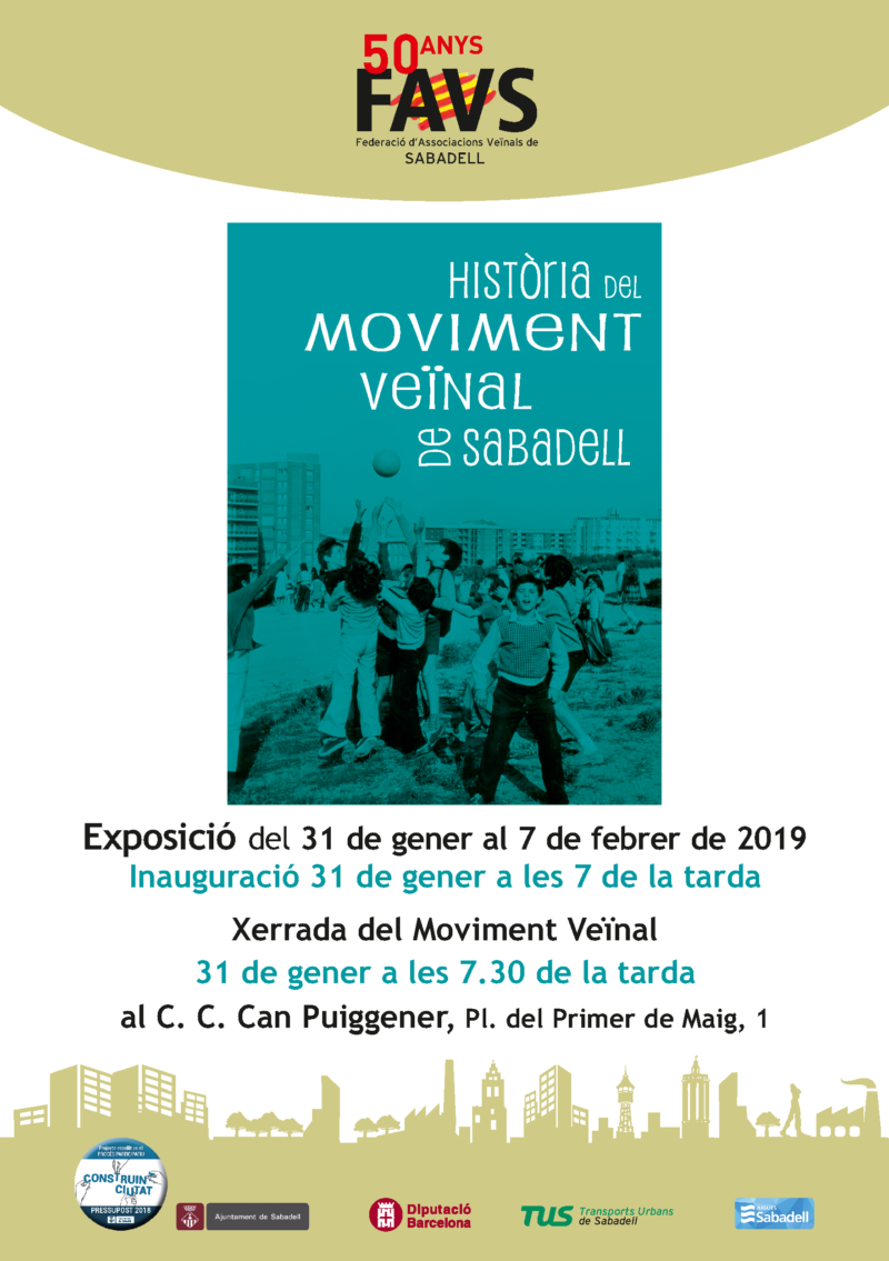 Pam a pam, barri a barri, difonent la història del moviment veïnal de Sabadell: ara, Can Puiggener