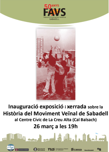 EXPOSICIÓ I XERRADA A LA CREU ALTA